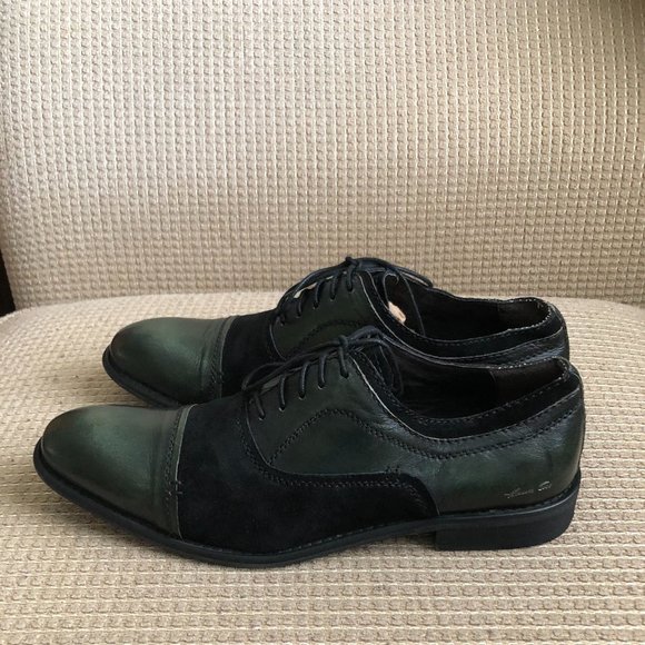 Kenneth Cole Wishing Star Green Leather Oxfords main image 11